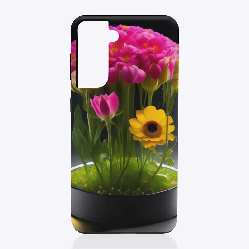 Coque samsung fleur